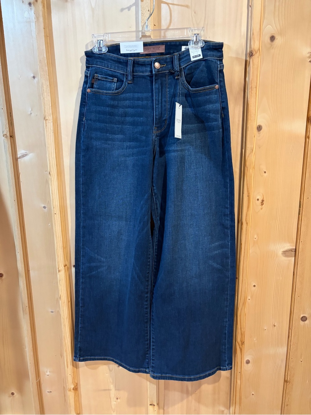 Wide Leg Dark Blue Women's Jeans